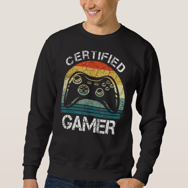 Moletom Videos games de jogos certificados e retro engraça (Frente)