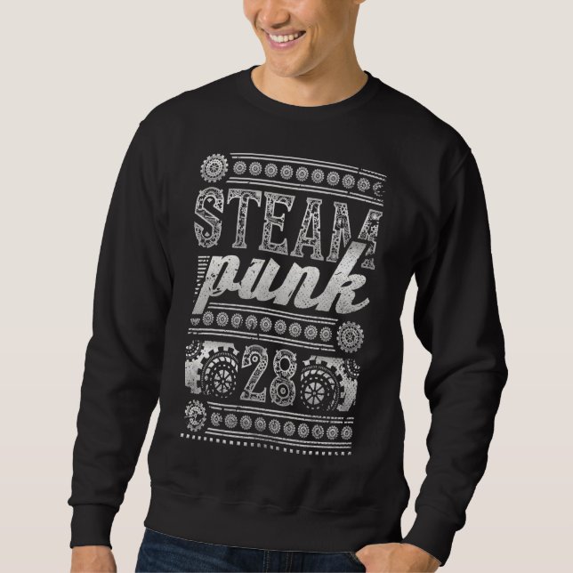 Moletom Vigésimo oitavo aniversário Steampunk 28 anos (Frente)