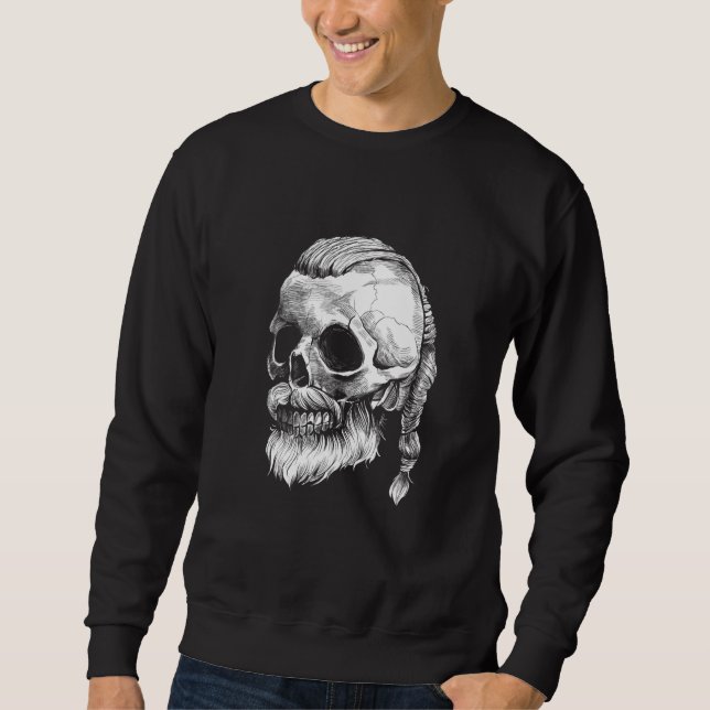 Moletom Viking Nordic Skull Norse Pagan Mythology (Frente)