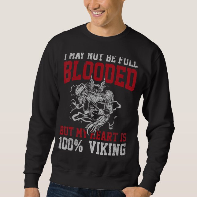 Moletom Vikings reais vêm a Valhalla e não têm medo de (Frente)