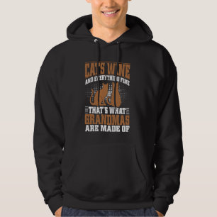 Moletom Vinho de Gato e tudo o que está bem vovó de Gato