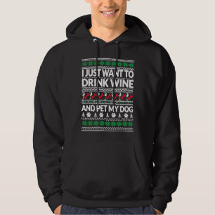 Moletom Vinho Dizendo Que Eu Só Quero Beber Vinho E Pet My