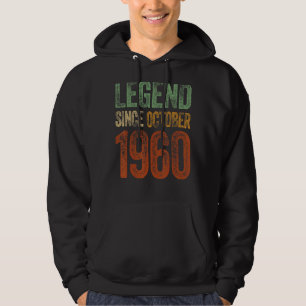 Moletom Vintage 1960 Aniversário Legenda do Nascer desde 1
