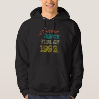 Moletom Vintage 1992 Incrível Desde Fevereiro Feliz Meu 30
