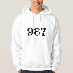 Moletom "Vintage 987 Number Graphic Tee"