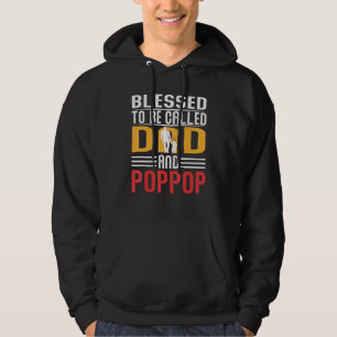 Moletom Vintage Abençoado Por Ser Chamado Pai E Pai Poppop