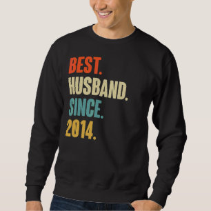 Moletom Vintage Best Husband Desde 2014 8º Aniver Casado