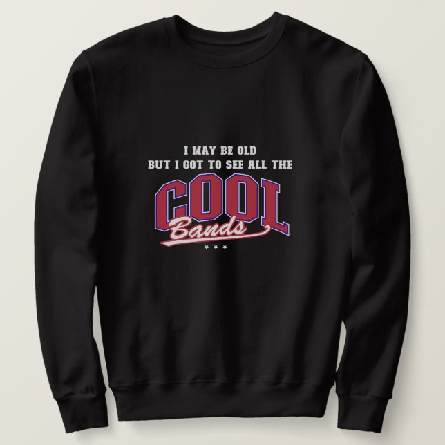 Moletom Vintage Black Banda Sweatshirt - Perfect Gift (Frente do Design)