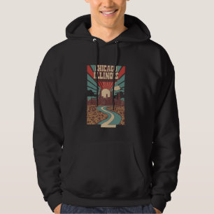 Moletom Vintage Chicago Illinois Skyline Cityscape S