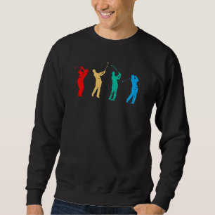 Moletom Vintage Clássico Golfe Para Homens Mulheres Crianç