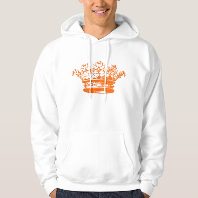 Moletom Vintage Crown - Laranja (Frente)