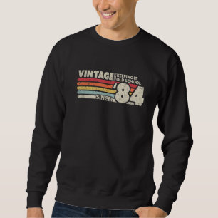 Moletom Vintage De 1984, Mantendo A Antiga Escola Desde 19