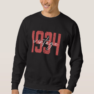 Moletom Vintage de 90 anos, 1934, Decoração de aniversário