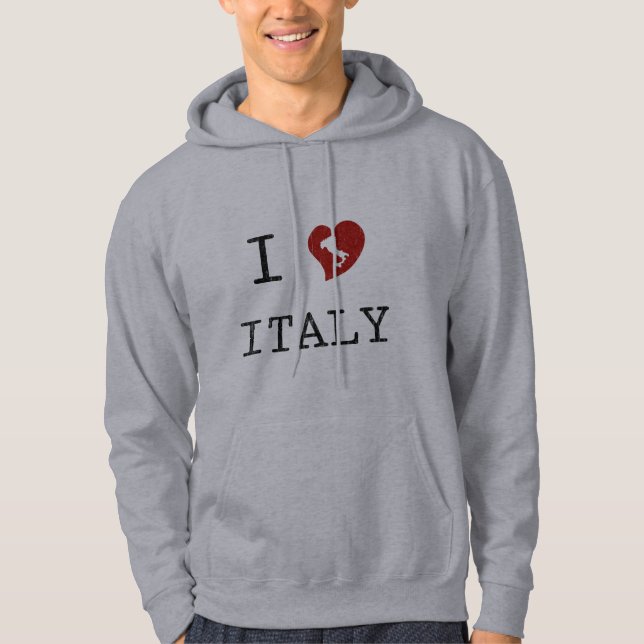 Moletom Vintage eu amo Italia (Frente)