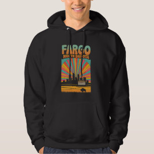 Moletom Vintage Fargo Norte Dakota Skyline Cityscape Retro