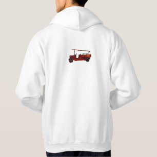 Moletom Vintage_Fire_Trucks,_Mens_White_Hooded_Sweatshirt