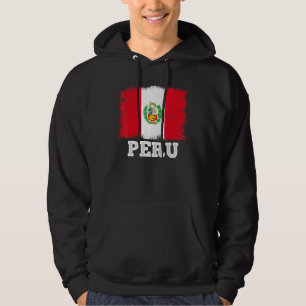 Moletom Vintage Flag Peru Country Retro Flag Peru