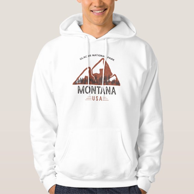 Moletom Vintage Glacier National Park Montana (Frente)