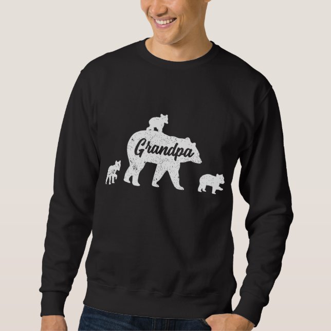 Moletom Vintage Grandpa Bear 3 Cubos (Frente)