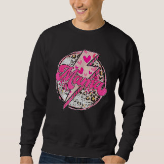 Moletom Vintage Groovy Mama Fofo Relâmpago Feliz Dia das M