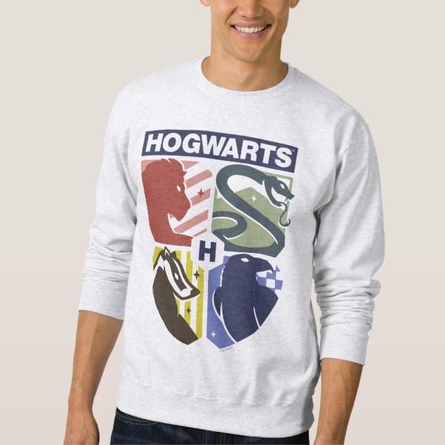 Moletom Vintage HOGWARTS™ Stamped Crest (Frente)