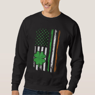 Moletom Vintage Irish American Flag Santo Pat