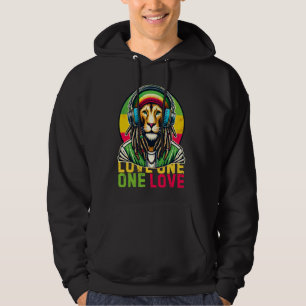 Moletom Vintage Jamaican One Love Rasta Fones de ouvido sã