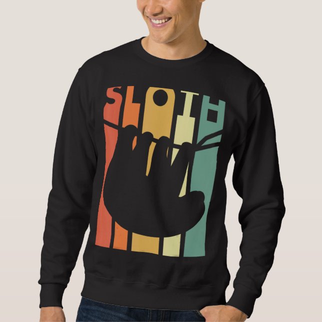 Moletom Vintage Lazy Days Napping Sloth Idea (Frente)