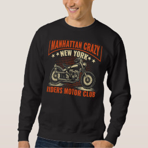 Moletom Vintage Manhattan Crazy Riders Club Biker