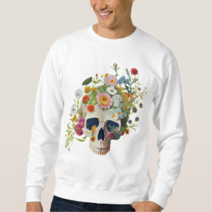 Moletom Vintage medicina anatomia crânio florista médico