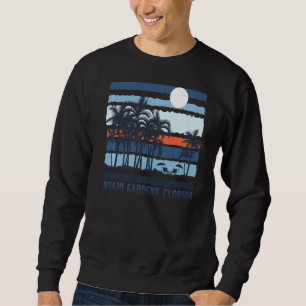 Moletom Vintage Miami Gardens Florida Summer 80s Beach Sou