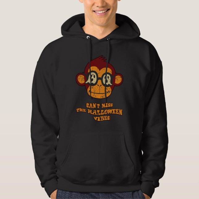 Moletom Vintage Monkey Ghost – Não Perca o Halloween (Frente)