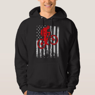 Moletom Vintage Mountain Bike Usa American Flag Ciclistas