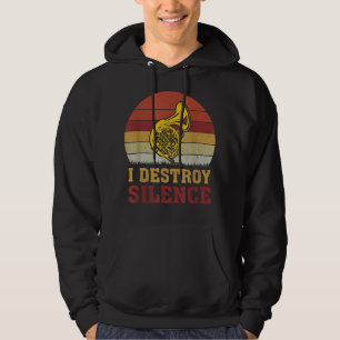 Moletom Vintage Music Lover I Destrui Silêncio Corno de Fr