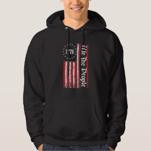 Moletom Vintage Old American Flag Patriótico 1776 Nós Somo