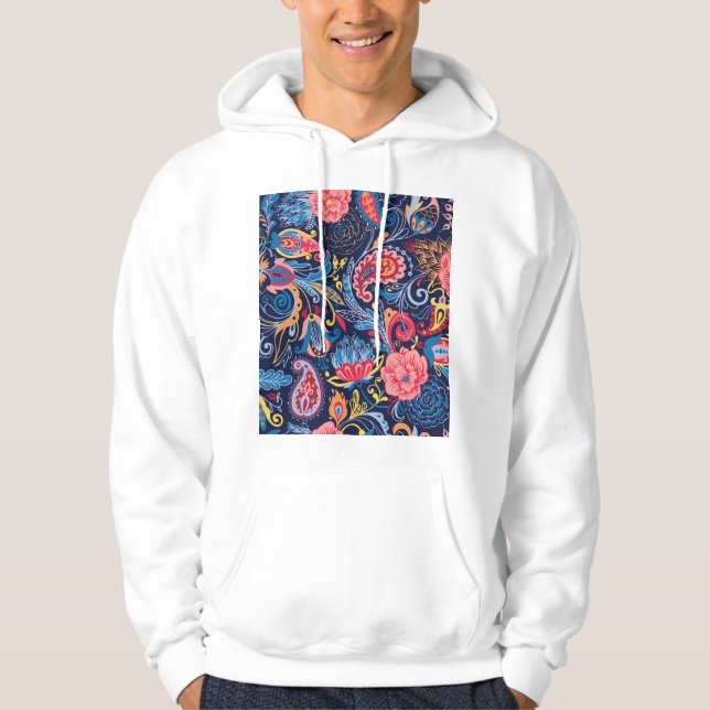Moletom Vintage Paisley Seamless Pattern Design (Frente)