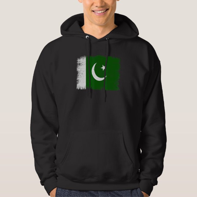 Moletom Vintage Pakistan Flag Pakistani Independence Day (Frente)