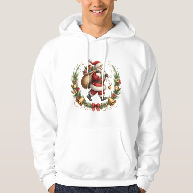 Moletom Vintage Papais noeis Hoodie (Frente)