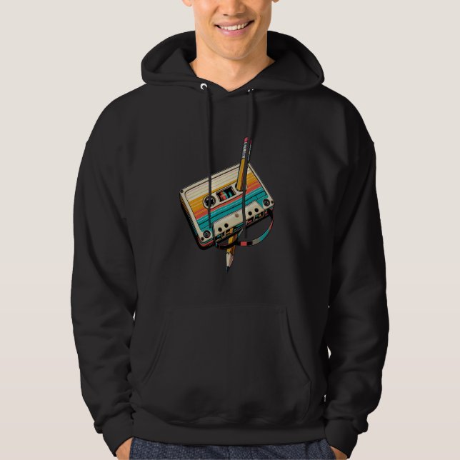 Moletom Vintage Pencil Rewind Cassette Tape Nostalgia Part (Frente)
