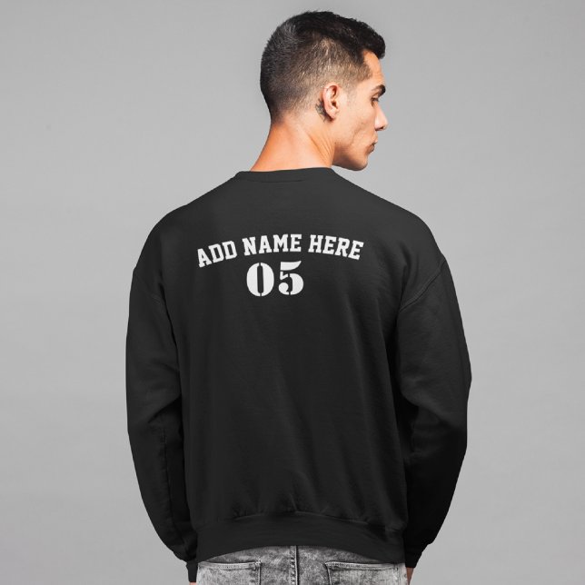 Moletom Vintage Personalizado Nome do Baseball Número Retr (Criador carregado)