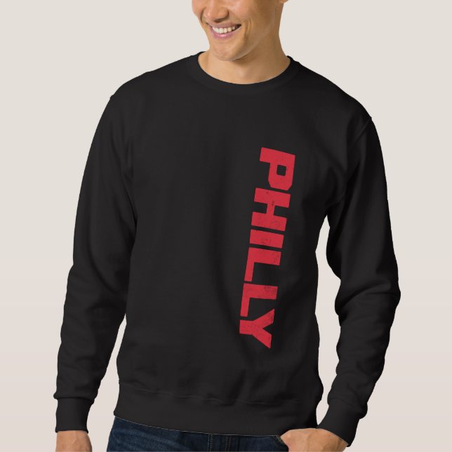 Moletom Vintage Philadelphia Hometown Pride Varsity Philly (Frente)