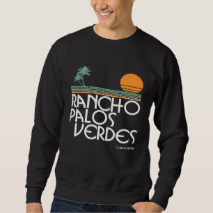 Moletom Vintage Rancho Palos Verdes California Sunset Palm