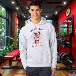 Moletom Vintage Reindeer Hoodie - Retrocetro Halftone Burg