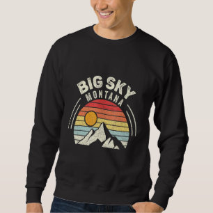 Moletom Vintage Retro Big Sky Montana Usa Ski Resort