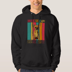Moletom Vintage Retro Chihuahuas Faz Humanos Felizes Fazer