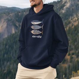 Moletom Vintage Retro Distestido Sardine, Pescador Persona