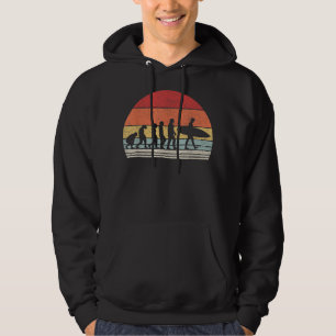 Moletom Vintage Retro Evolution Of Man Surfing Surfer Gift