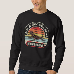 Moletom Vintage Retro Just A Girl Who Loves Bearded Dragon