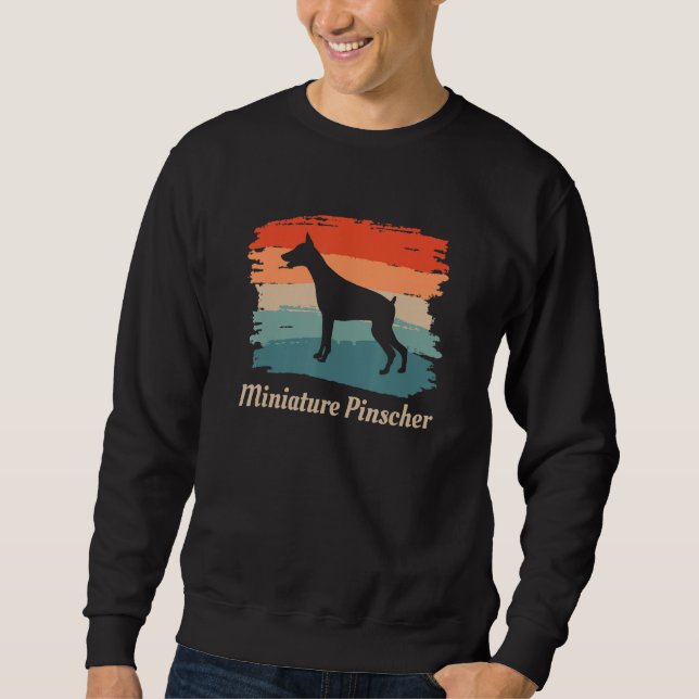 Moletom Vintage Retro Miniature Pinscher Dog Lover (Frente)