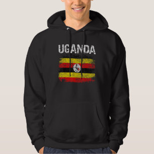 Moletom Vintage Retro Patriótico Uganda Flag